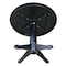 International Concepts Round 36 in Round Top Pedestal Table, 28.9 inH, Black, 36 W, 36 L, 29.9 in H, Wood, Black K46-36RT-27B - alternate 5